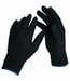 Black cotton gloves 212 sz. 6 - 10
