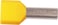 Pre-insulated end TWIN-terminal A6-14ET2, 2x6mm² L14, Yellow 7287-010200 miniature