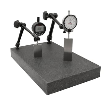 Granite inspection plate 400x250x50 mm with 3xM8 thread  DIN 876 Accuracy Grade 0 10574130
