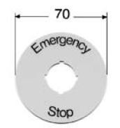 Skilt emergency stop SK615546-2 DKABB36125600