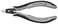 Knipex skævbider præcisions elektronik ESD m/rundt hoved, skær m/lille facet  125 mm 79 02 125 ESD miniature