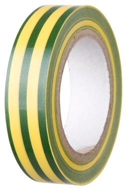 Insulating tape PVC tape, yellow/green 15 mm x 10 m - 2 rolls per pack RHE15152PYEGR
