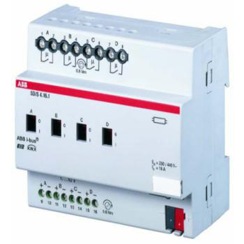 KNX kontakt-/dæmpningsmodul, 4-kanal, 1-10V, 16A, MDRC  SD/S 4.16.1 2CDG110080R0011