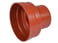 Wafix overgang 110 mm til betonspids PP kort rød 1551401 miniature