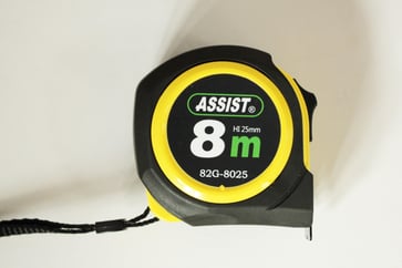 Measuring tape Assist 8m steel measuring tape 25mm w/magnet 101852