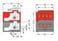 Modulært 4-lederprintstik til individuelle loddestifter, mørkegrå/rød 243-211 miniature
