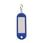 Key tag in plastic with S-type keyring (50 Pcs. Packing) BLUE 20327140 miniature