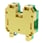 Ground DIN-skinne klemrække med skruetilslutning til montering på TS 35 og TS 32, nominelle tværsnit 70 mm², bredde 24 mm, farve grøn/gul XW5G-S70-1.1-1 669253 miniature