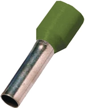 Isoleret terminalrør oliven grøn 50mm² L=25mm ICIAE5025OL