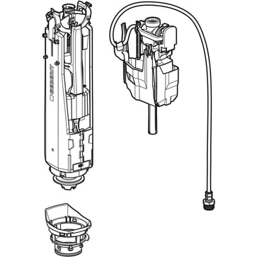 Ifö Spira cistern armature complete type 245-333 244.905.00.1