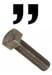 Hex bolt UNC fully threaded stainless steel A4