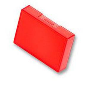Pushbutton, oplyst, rektangulære, IP40, rød A16L-JR 106052
