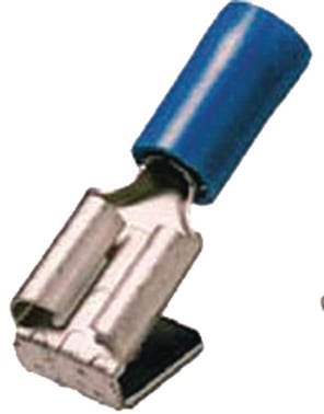 Insulated male-female disconnect. 1,5-2,5mm² 6,3x0,8 blue ICIQ2FHA