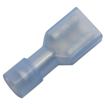 ABIKO Fully-insulated receptable KA2507FLSF-PB, 1.5-2.5mm², 6.3x0.8, Blue 7298-007302