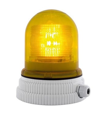 Advarselslampe 12/24 AC/DC - Gul, 200, LED, 24 26255