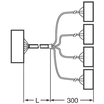 Tilslutning Kabel til P2RVC-8 med Siemens PLC 6ES7 422-1BL-0AA0, 32 udgangspunkter, 5 m P2RV-500C-SIM-E 670787