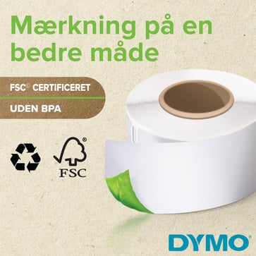 DYMO LabelWriter 54mm x 101mm Shipping / Navne Badge Labels (rød) 1 rulle x 220 labels 2133399