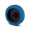 Tente Løs hjul, blå elastisk gummi, Ø125x40 mm, Ø12xNL44,4, rulleleje, Byggehøjde: 125 mm. Driftstemperatur:  -20°/+80° 00030734 miniature