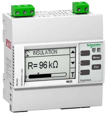 Isolationsmonitor type IM10H, styrspænding: 110/240 volt ac, til brug i sygehusinstallationer IMD-IM10-H