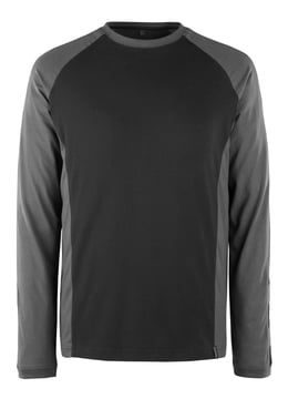 Mascot T-shirt, long-sleeved 50568 black/dark anthracite L 50568-959-0918-L