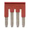 Cross bar for terminal blocks 2.5mm² push-in plusmodels 4 poles red color XW5S-P2.5-4RD 670001 miniature