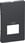 LK FUGA cover for USB-outlet passivt, 1½ modul, dark grey 538D8452 miniature