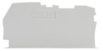 Ende- og mellemplade 0,8 mm, grå 2102-1291 2102-1291
