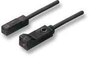 Miniature induktiv aftaster, endeflade sensing, uafskærmet, 2.5mm, PNP, NO, 1 M kabel E2S-Q25 1M OMS 231602