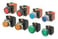 SelectorA22NZ 22 dia., 3 position, IKKE-tændte, bezel plast,Automatisk reset på højre, farve sort A22NZ-3BR-NBA 660016 miniature