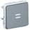 Plexo ip55 korrspondance afbryder m/lampe 10a grå 69512 miniature