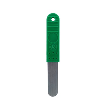 Feeler gauge 0,08 mm with plastic handle (dark green) 10590008