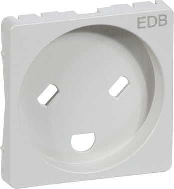 LK FUGA spare part - cover for socket - 1 m - EDB -2P+E light grey 530D5821