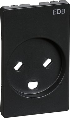 LK FUGA cover for socket - 1½ m - EDB - 2P+E - charcoal grey 530D8909