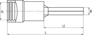ABIKO Pre-insulated pin terminal KA1519SRK-PB, 0.5-1.5mm², short, Red 7298-003902