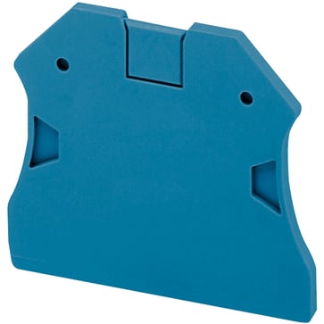 End cover, 2Pts, 2,2mm, blue, for screw NSYTRAC22BL