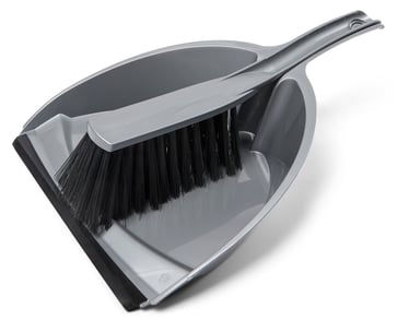 Dustpan and brush silver/grey 11922