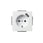 20 EUCBUSB-84-500 SCHUKO USB socket outlet, studio white, USB charging 2CKA002011A6179 miniature