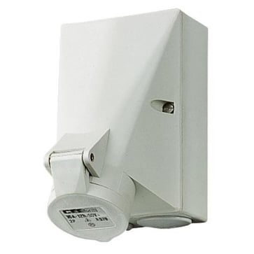 Wall mounted recept., 16A2p12h, IP44 578
