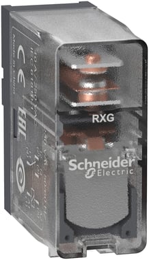 RXG stikbensrelæ, 1 C/O 10A og 230VAC RXG15P7