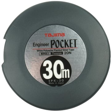 Pocket båndmål 30M FIG 4 KL 1 Rustfrit stål 101530