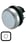 M22-DL-X -  Push button with lamp, no lens 216933 miniature