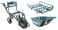 Makita 18V Wheelbarrow DCU180Z solo incl. 2 pcs. wheels, 2 pcs. wheel supporters, but without bucket tray, flatbed tray, charger or battery Brushless DCU180Z miniature