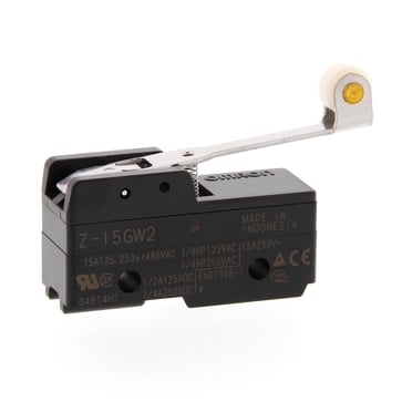 hinge roller lever SPDT 15A solder terminals  Z-15GW2 OMI 382402