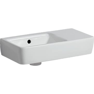 Geberit Renova Compact washbasin f/bathroom furniture, 500 x 250 x 150 mm, white porcelain KeraTect 276253600