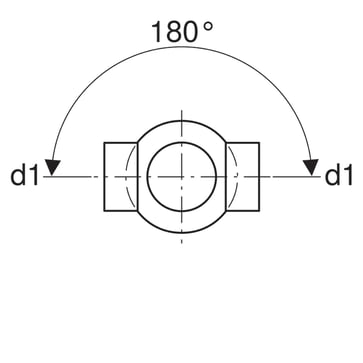 PEH grenrør 88,5/180° Geberit,  75/75/75 mm, 2-grene, sort 365.275.16.1