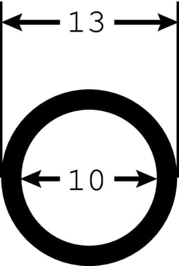Spiralslange Ø10mm indv.sort SPS 10