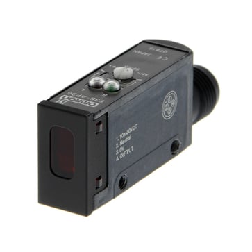 Fotoaftaster, retroreflekterende, 2 m, DC, 3-leder, NPN, vandret, M12 plug-in E3S-AR16 154284