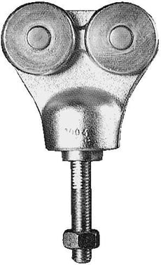 Door roller ball-tik BT-1 cast-iron, galvanized/dracomet 431004