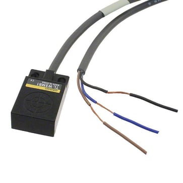 Induktiv aftaster, uafskærmet, 5mm, DC, 3-leder, NPN-NO, 2m kabel TL-W5MC1 2M OMS 110287