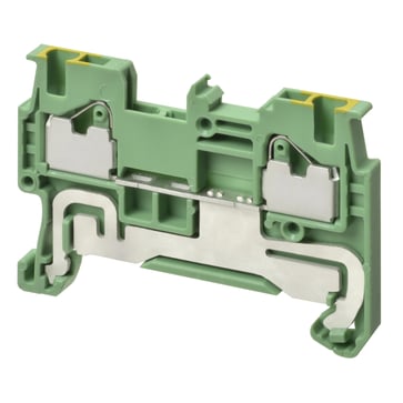 Ground DIN-skinne terminal blok med push-in plus forbindelse til montering på TS 35, nominelt tværsnit 1 mm², farven grøn/gul XW5G-P1.5-1.1-1 669962